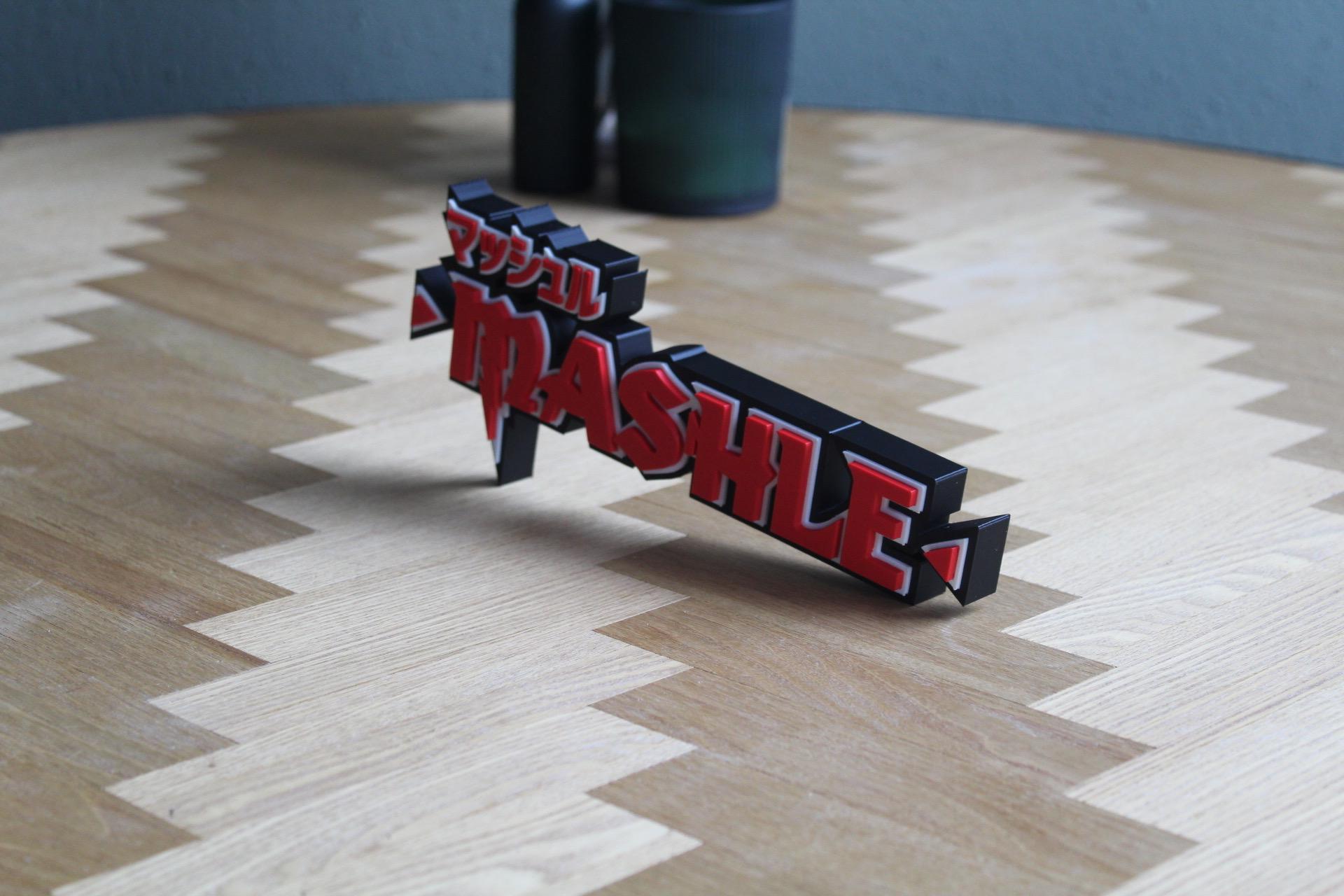 Mashle Logo | 3D Druck Deko | Mash Burnedead, Lance, Finn | Manga Anime 3d Druck Figur