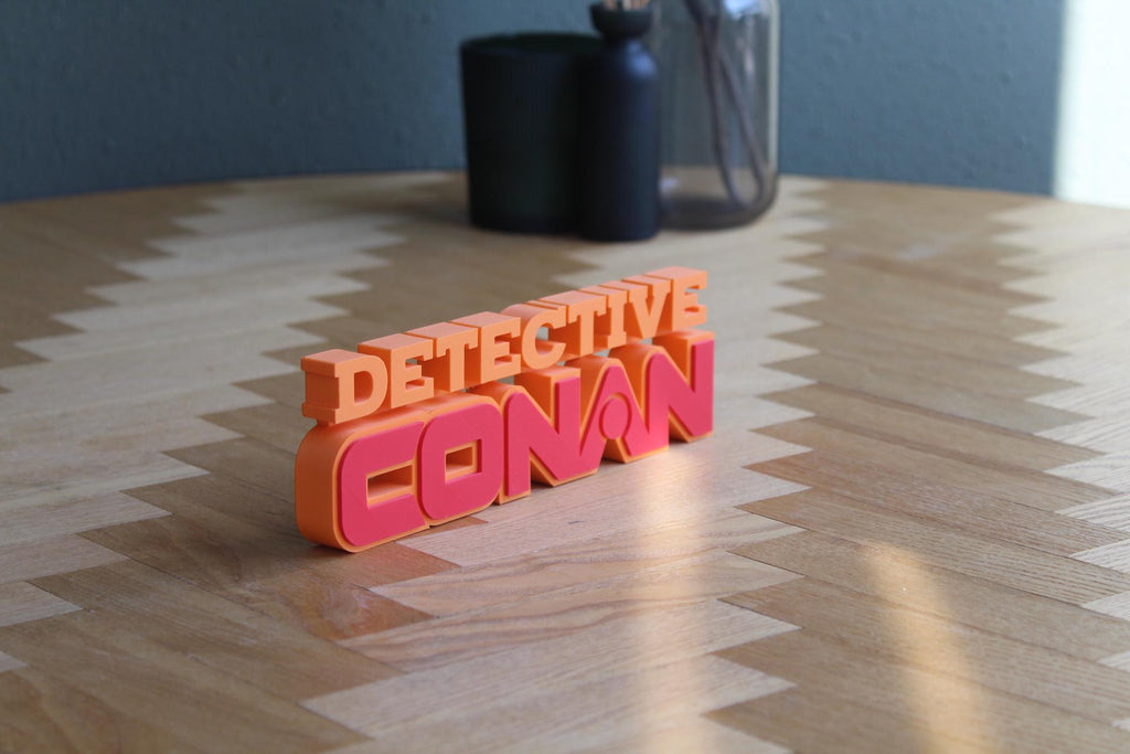 Detektiv Conan Logo | Conan Edogawa | Shinichi Kudo | Ran Mori | Anime | Manga | 3D Druck Figur