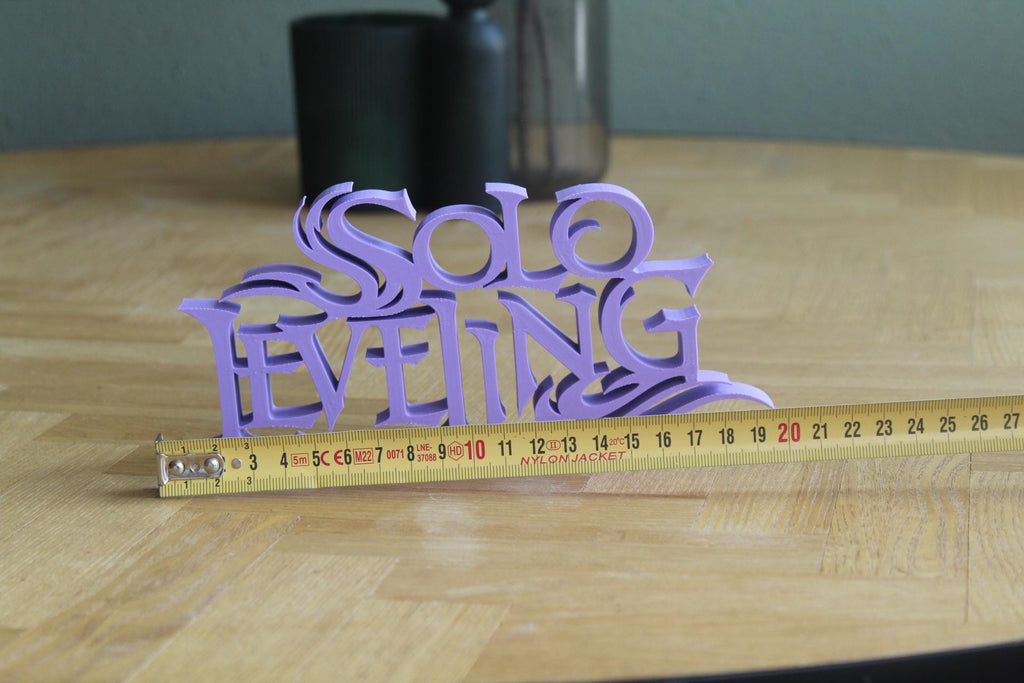 Solo Leveling Logo | Sung Jin-Woo | Anime | Manga | 3D Druck