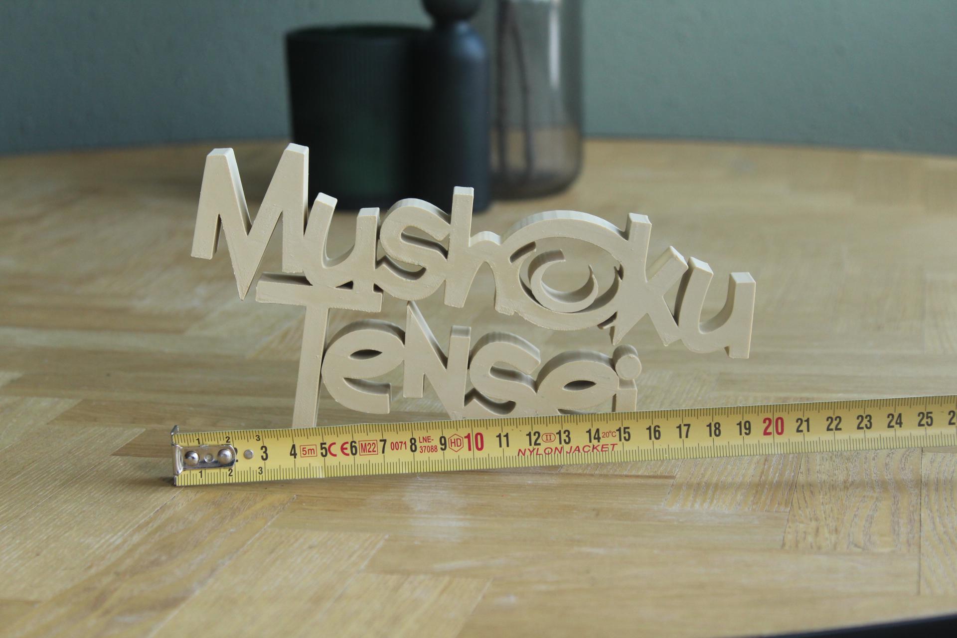 Mushoku Tensei Logo | Rudeus Greyrat | Isekai Anime | Manga| 3D Druck Logo