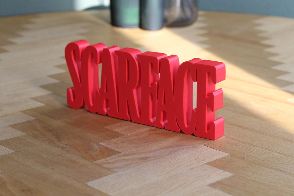 Scarface Logo | Tony Montana | Kultfilm Symbol | Mafia | Klassiker | 3D Druck Figur