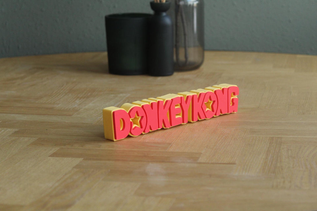 Donkey Kong Logo | Donkey Kong | Nintendo | Retro Videospiel | 3D Druck Logo