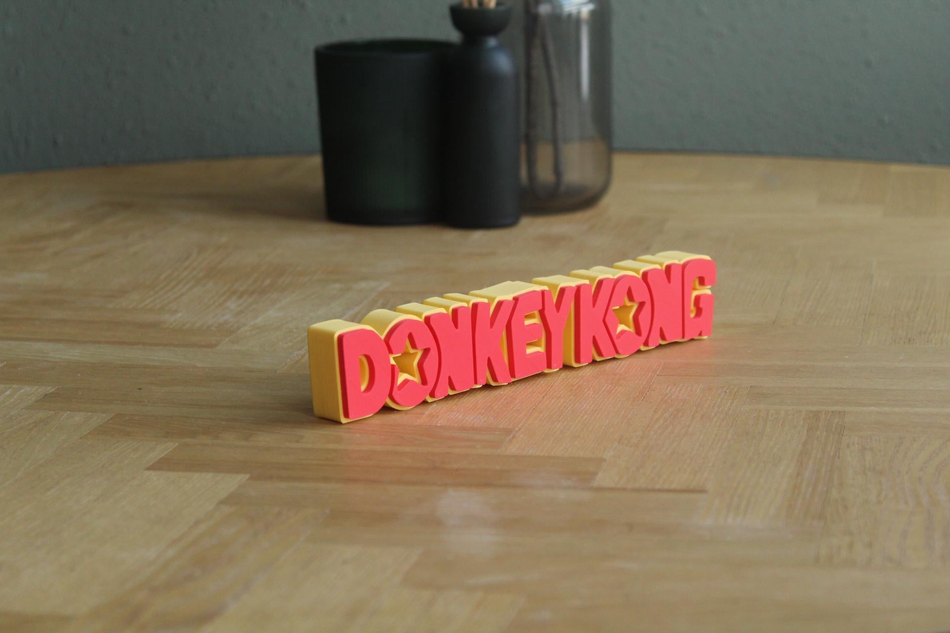 Donkey Kong Logo | Donkey Kong | Nintendo | Retro Videospiel | 3D Druck Logo