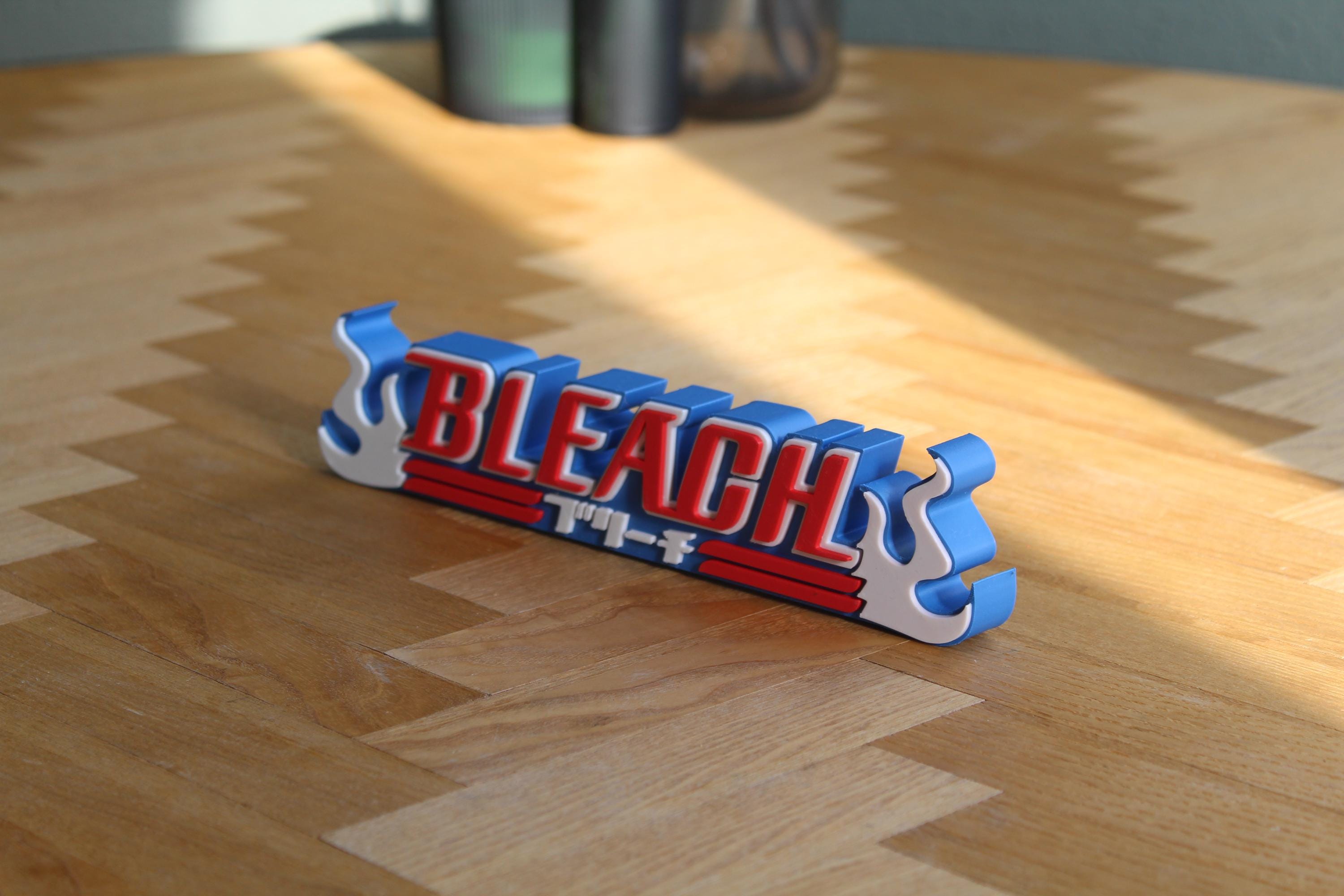 Bleach Logo | Ichigo Kurosaki | Rukia Kuchiki | Hollow | Anime | Shinigami | 3D Druck Logo