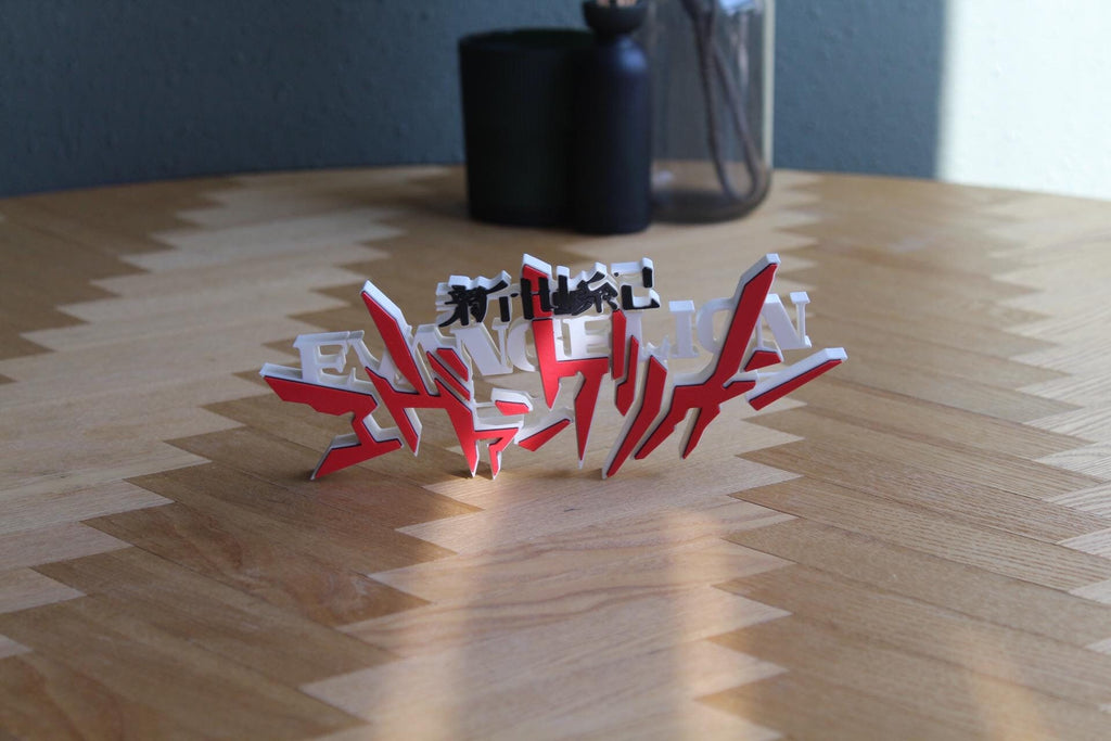 Neon Genesis Evangelion Logo | EVA Unit-01 | Shinji Ikari | Rei Ayanami | Anime | Manga | 3D Druck Figur
