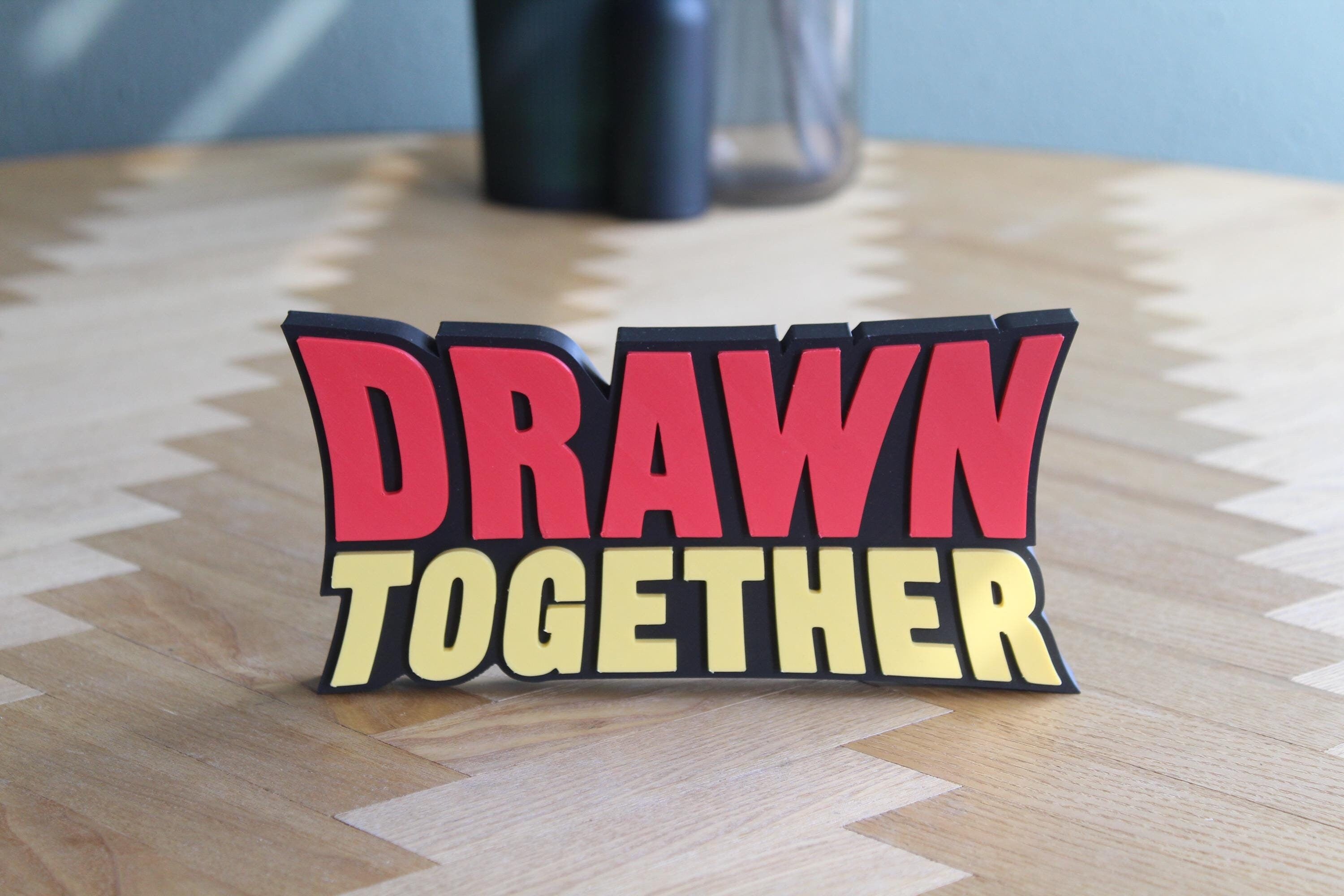 Drawn Together Logo | Kultserie Animation | Cartoon Dekoration | 3D Druck Figur