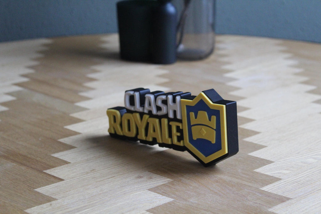 Clash Royale Logo | 3D-gedruckte Dekoration | Spiel Fanartikel Figur