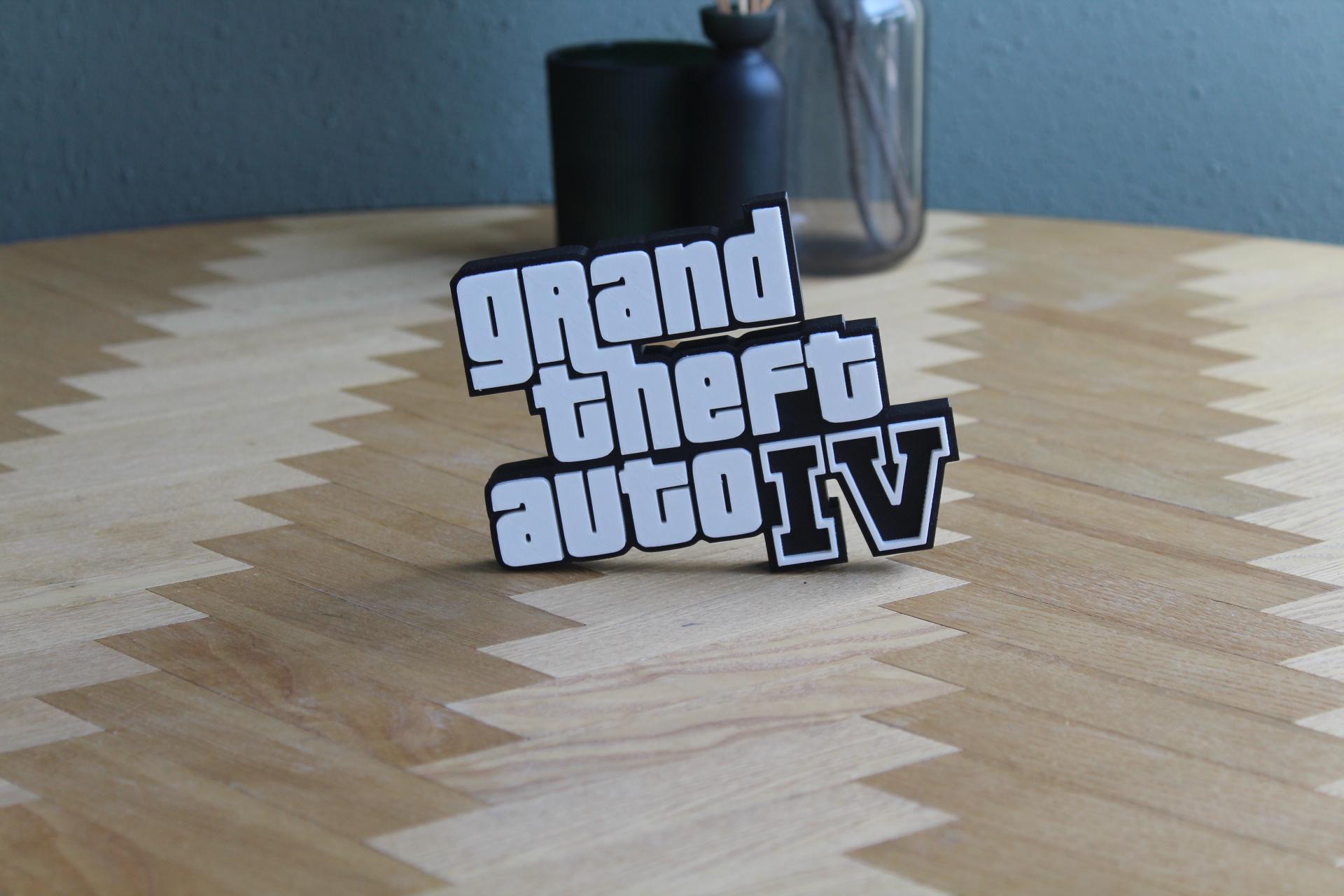 GTA Logo | Trevor Philips | Michael De Santa | Franklin Clinton | Videospiel | 3D Druck Figur