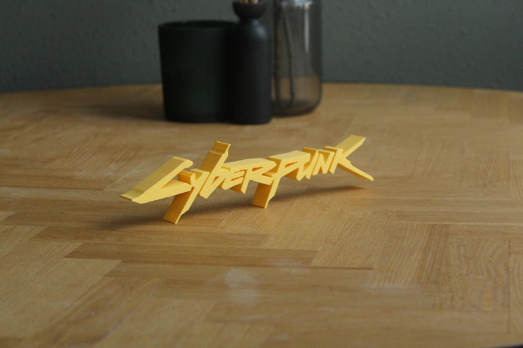 Cyberpunk Logo | Night City | V | Dystopie | Cyberware | 3D Druck Logo