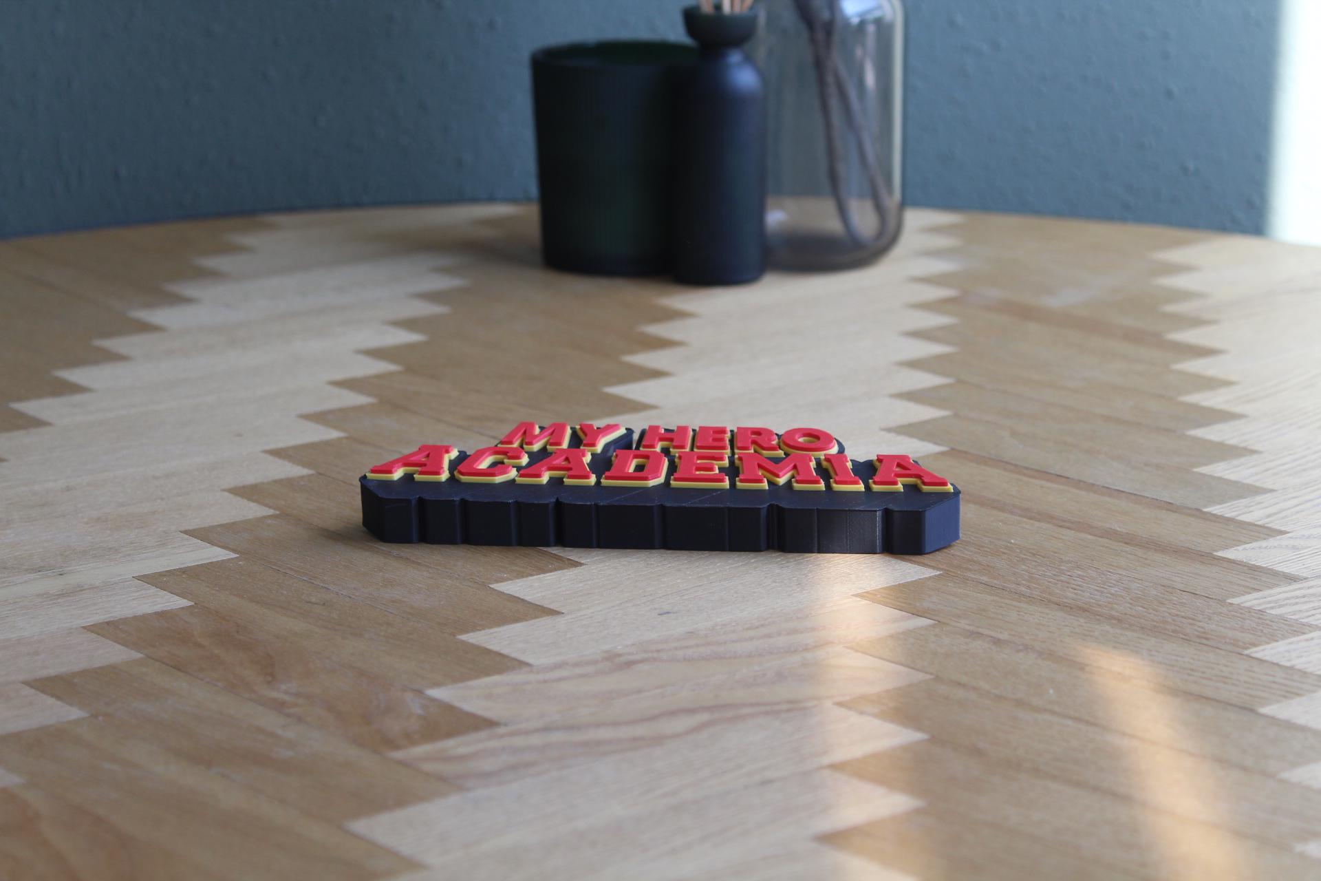 My Hero Academia Logo | Izuku Midoriya | All Might | Katsuki Bakugo | Anime | Manga | 3D Druck Figur