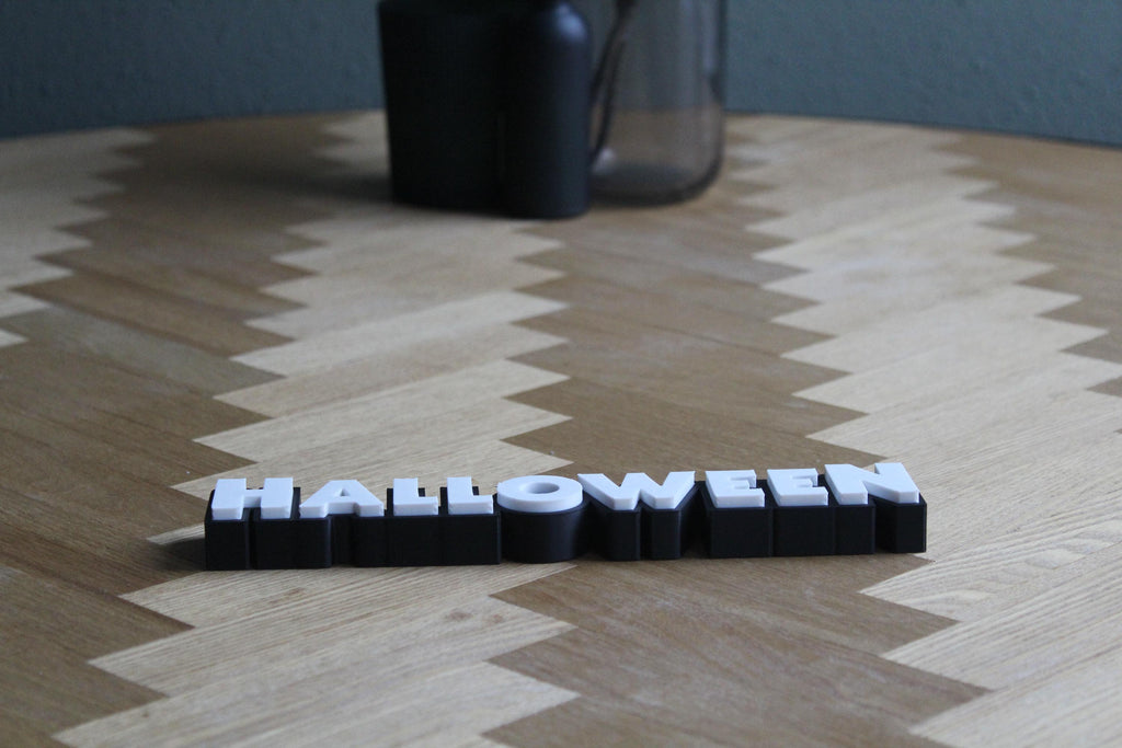 Halloween Logo | 3D-gedruckte Dekoration | Michael Myers | Horror-Fanartikel Figur