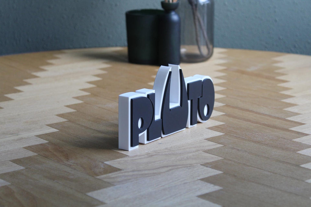 Pluto Logo | Osamu Tezuka | Anime | Manga Klassiker | 3D Druck Figur