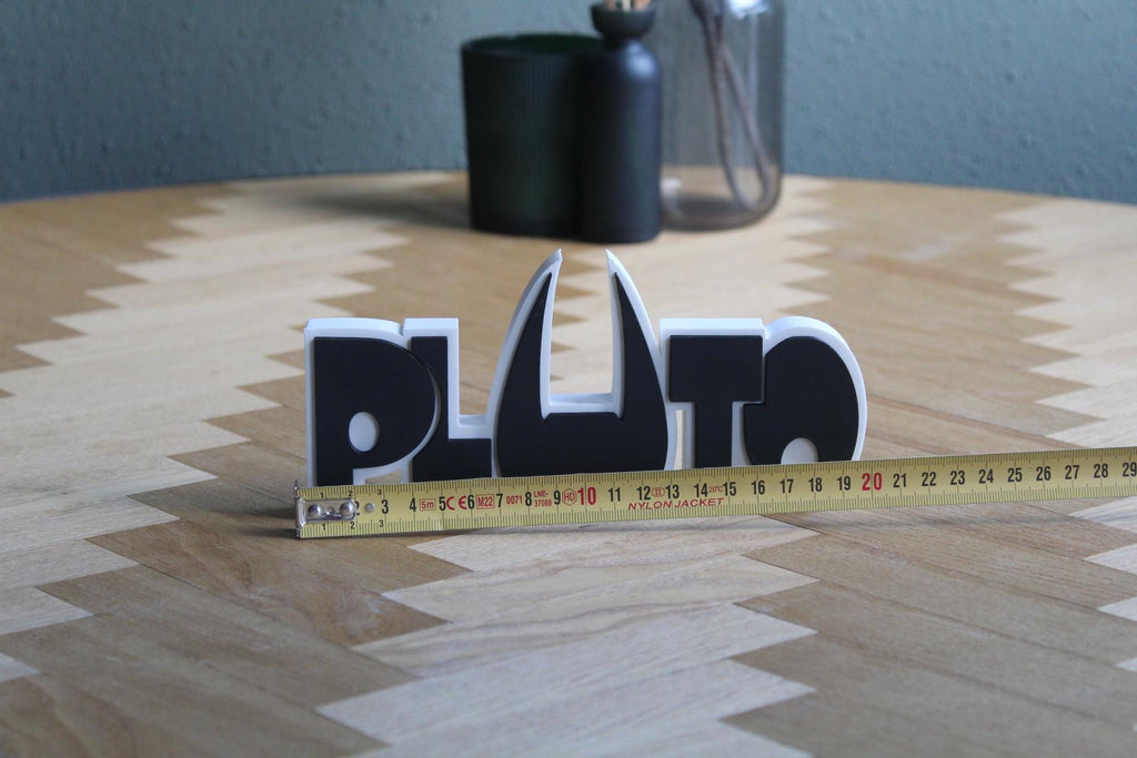 Pluto Logo | Osamu Tezuka | Anime | Manga Klassiker | 3D Druck Figur