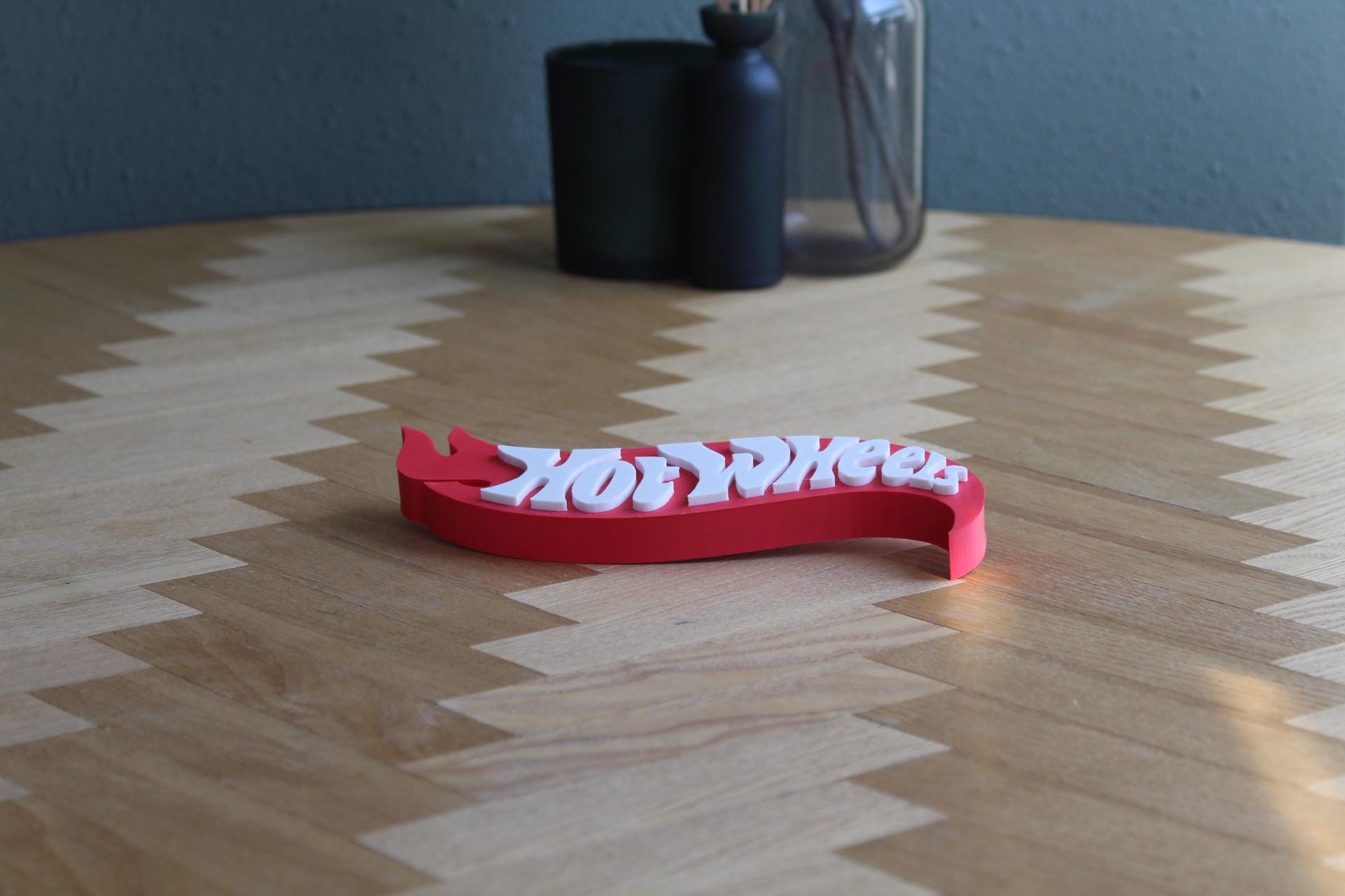 Hot Wheels Logo | Sammler | Rennwagen | Cars | Diecast | 3D Druck Figur