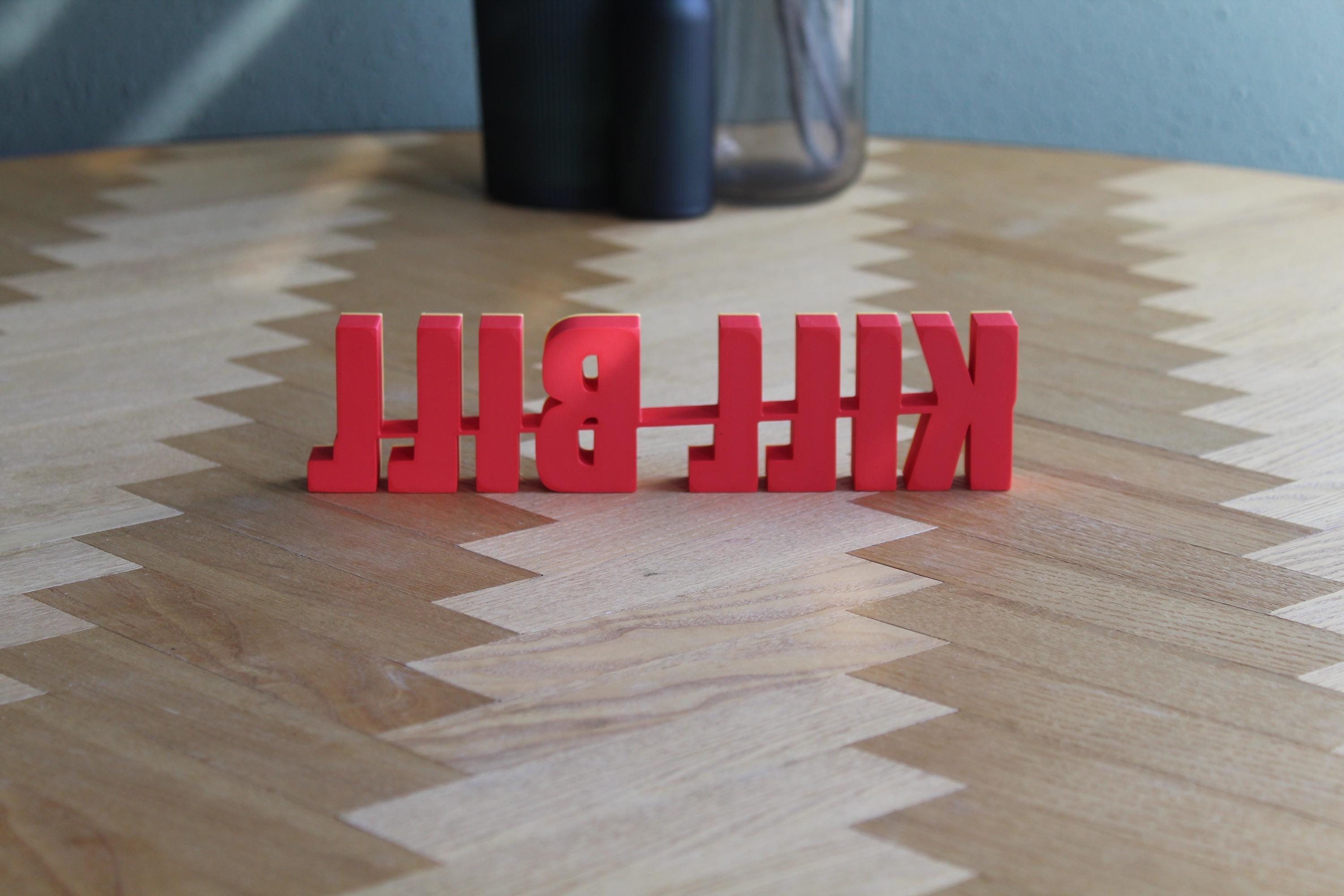 Kill Bill Logo | Beatrix Kiddo | Schild | Kultfilm Dekoration | 3D Druck Figur