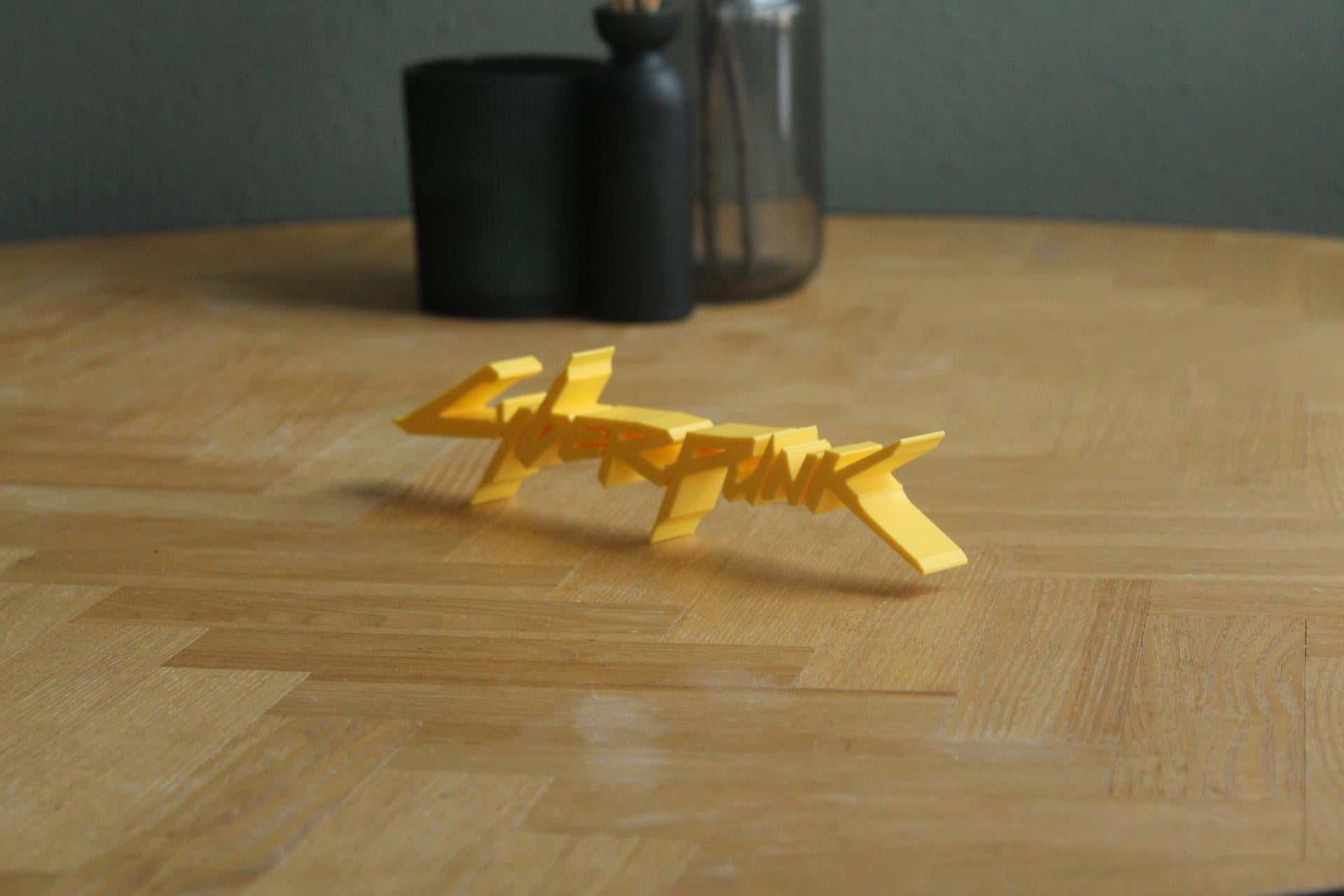 Cyberpunk Logo | Night City | V | Dystopie | Cyberware | 3D Druck Logo