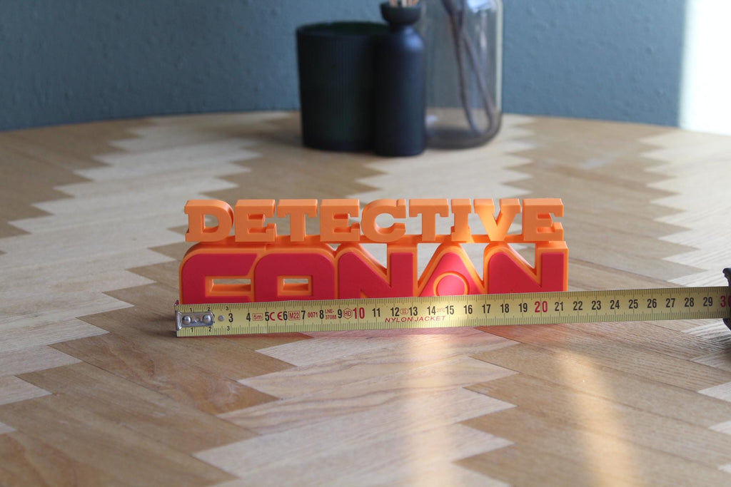 Detektiv Conan Logo | Conan Edogawa | Shinichi Kudo | Ran Mori | Anime | Manga | 3D Druck Figur
