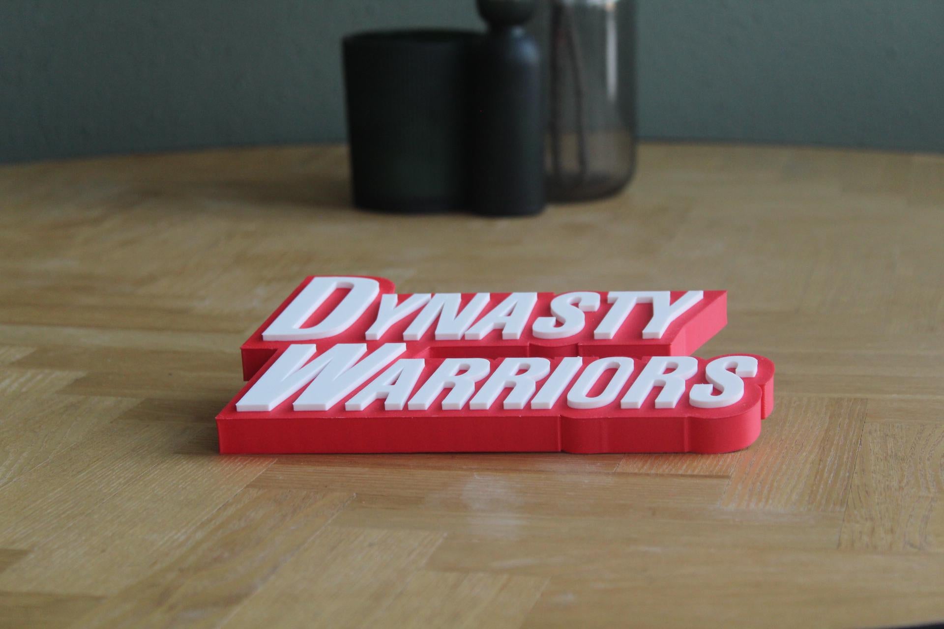 Dynasty Warriors Logo | Lu Bu | Koei Tecmo | Videospiel | 3D Druck Logo