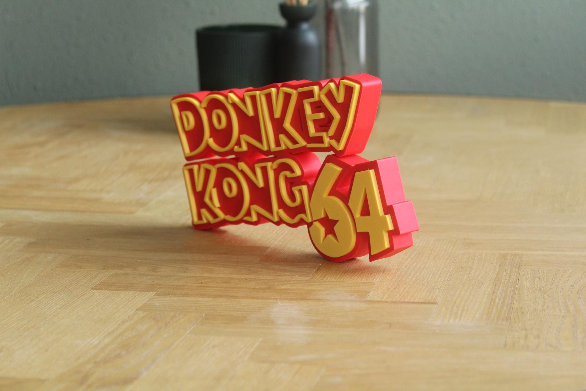Donkey Kong 64 Logo | Donkey Kong | Nintendo | Videospiel | Retro | 3D Druck Logo
