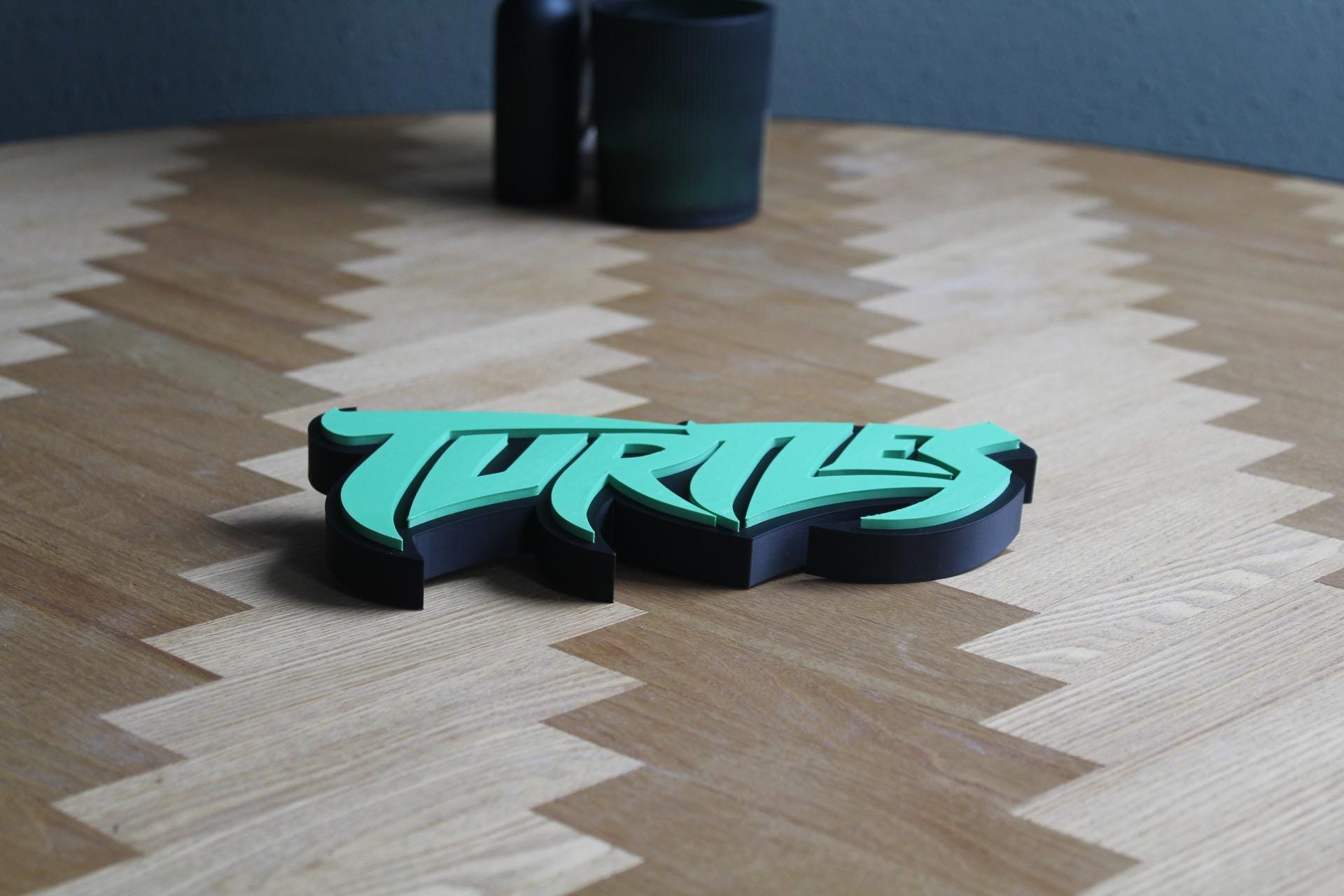 Ninja Turtles Logo | 3D Druck Deko | Actionhelden der 80er | Kultfilm und Serie
