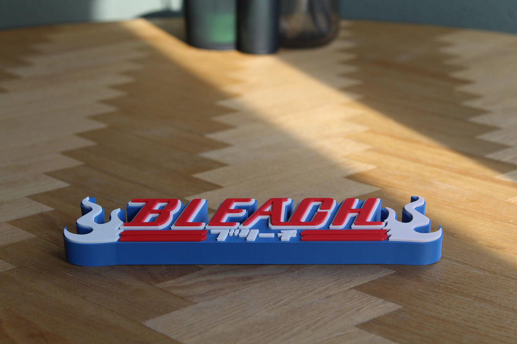 Bleach Logo | Ichigo Kurosaki | Rukia Kuchiki | Hollow | Anime | Shinigami | 3D Druck Logo