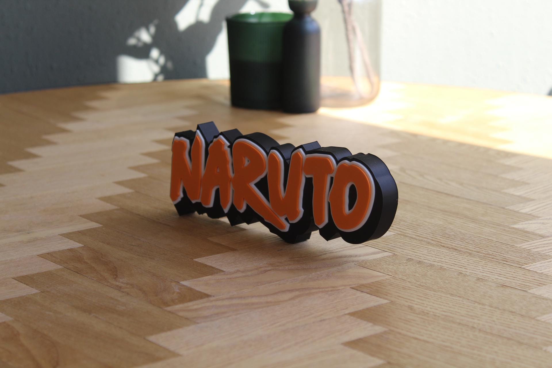 Naruto Logo | Naruto Uzumaki | Sasuke Uchiha | Itachi Uchiha | Anime | Manga | 3D Druck Logo