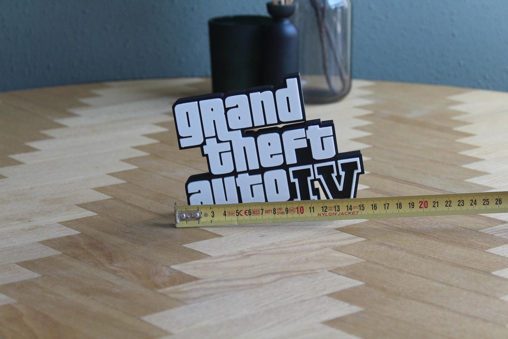 GTA Logo | Trevor Philips | Michael De Santa | Franklin Clinton | Videospiel | 3D Druck Figur