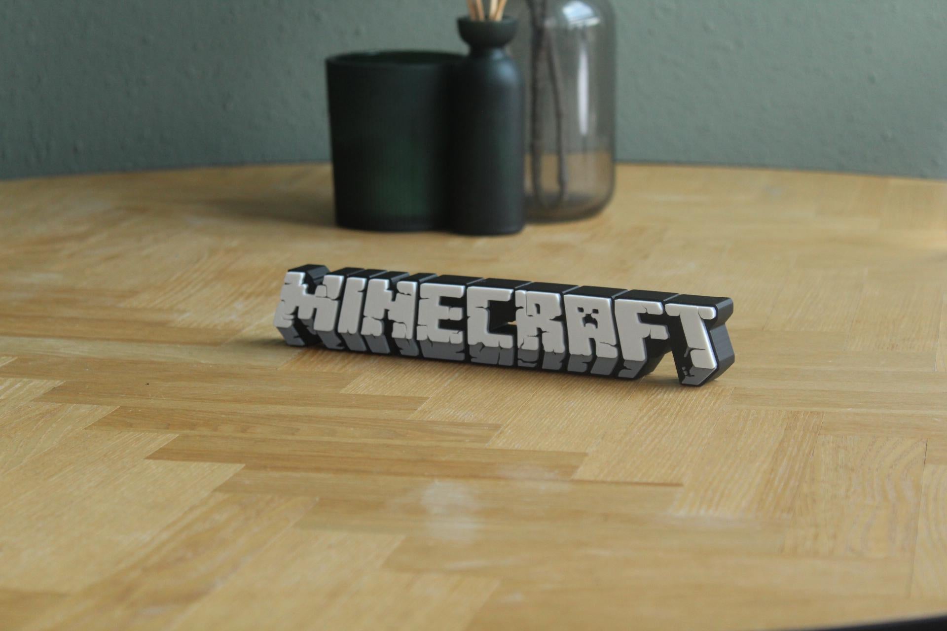 Minecraft Logo | Steve | Creeper | Sandbox | Videospiel | 3D Druck Logo