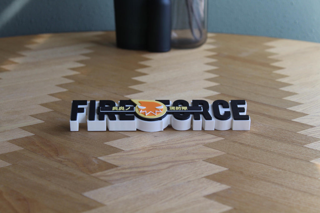 Fire Force Logo | Shinra Kusakabe | Anime Deko | Schild Wanddeko | 3D Druck Figur | Geschenkidee