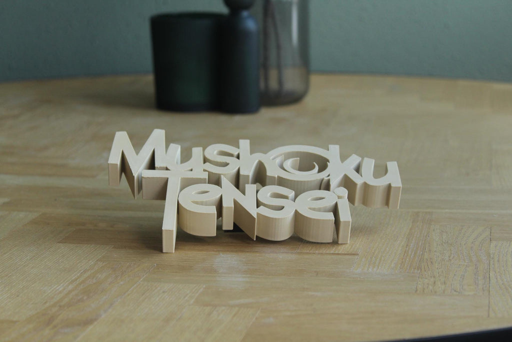 Mushoku Tensei Logo | Rudeus Greyrat | Isekai Anime | Manga| 3D Druck Logo