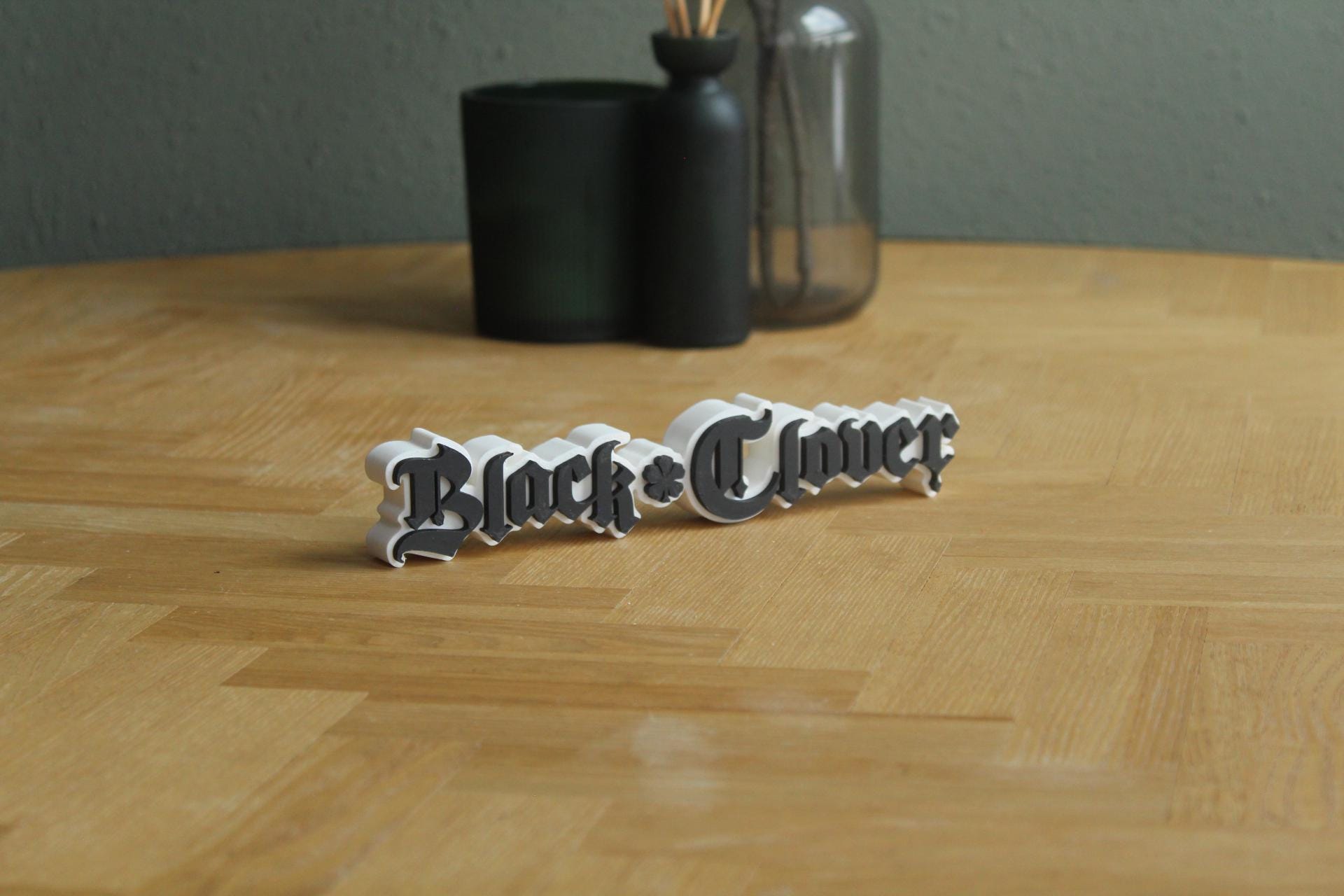 Black Clover Logo | Asta | Magie | Action | Shonen Anime | 3D Druck Logo