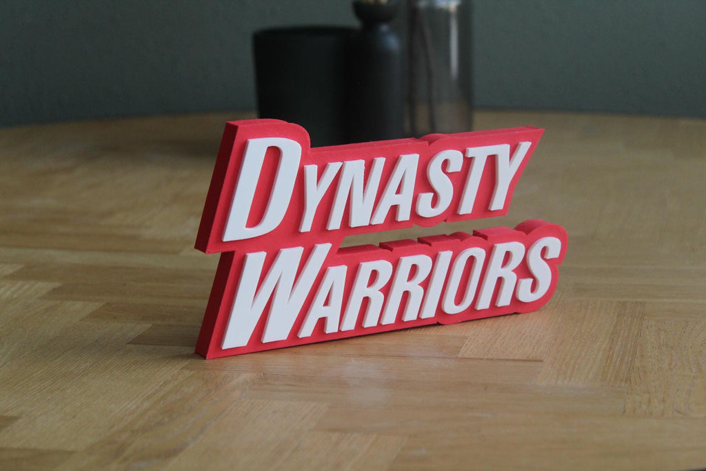 Dynasty Warriors Logo | Lu Bu | Koei Tecmo | Videospiel | 3D Druck Logo