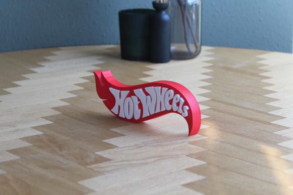 Hot Wheels Logo | Sammler | Rennwagen | Cars | Diecast | 3D Druck Figur