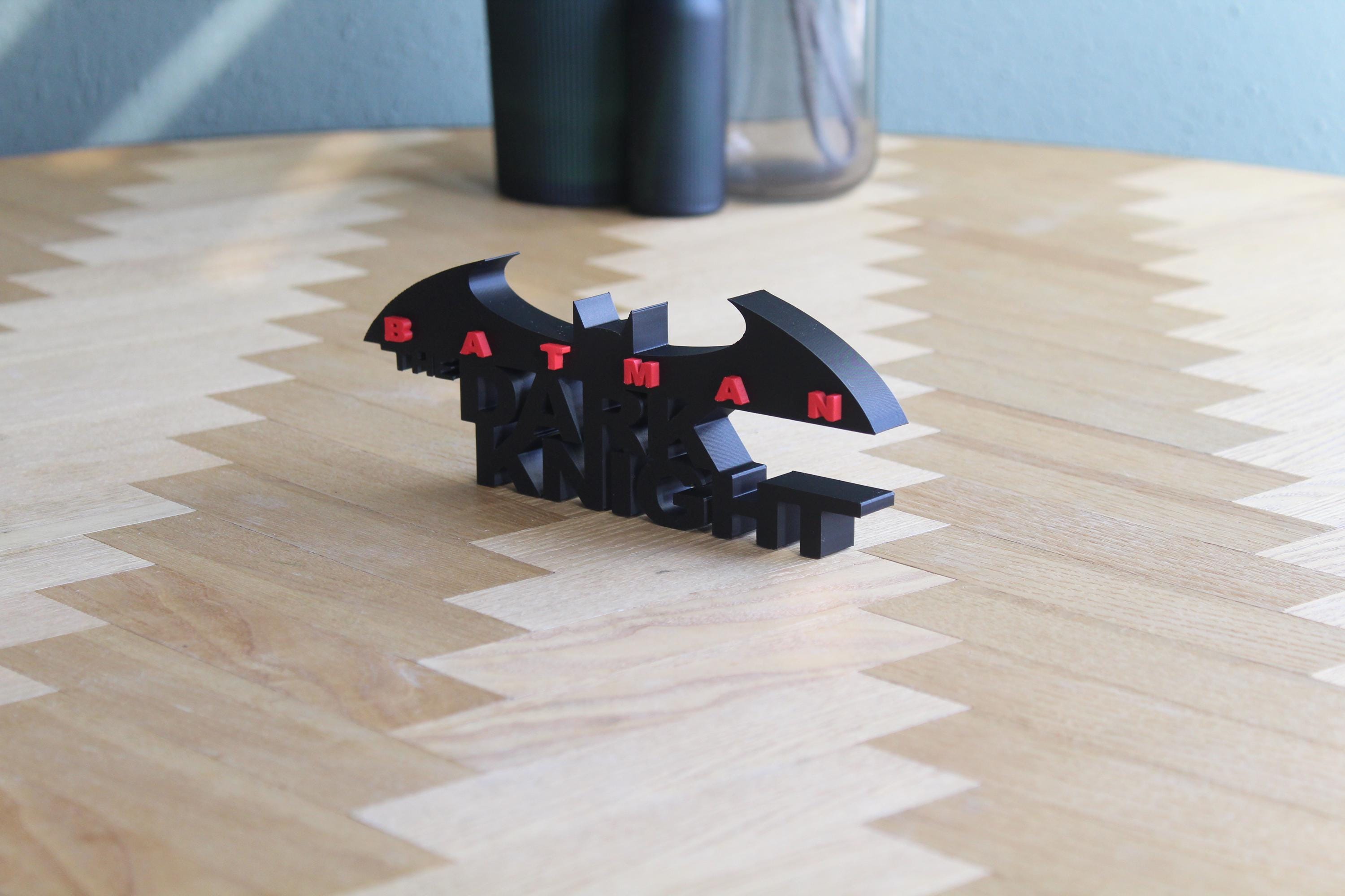 Batman The Dark Knight Logo | Joker Symbol | Superhelden Deko | Gotham City | 3D Druck Figur | Batman Geschenk