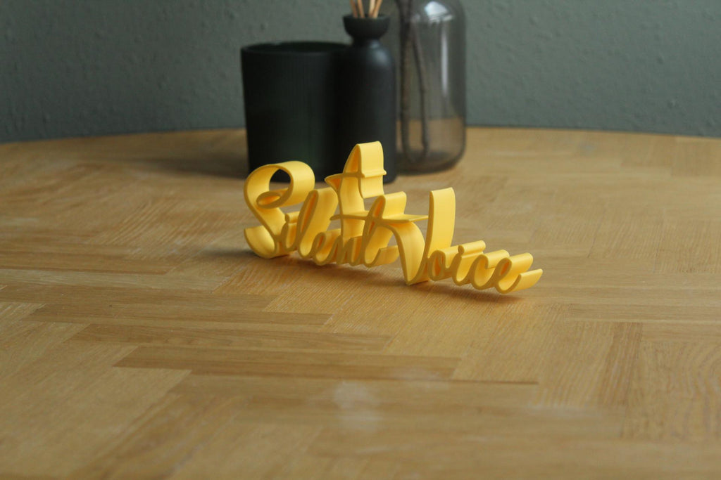 A Silent Voice Logo | Shoya Ishida | Anime | Manga | 3D Druck Logo