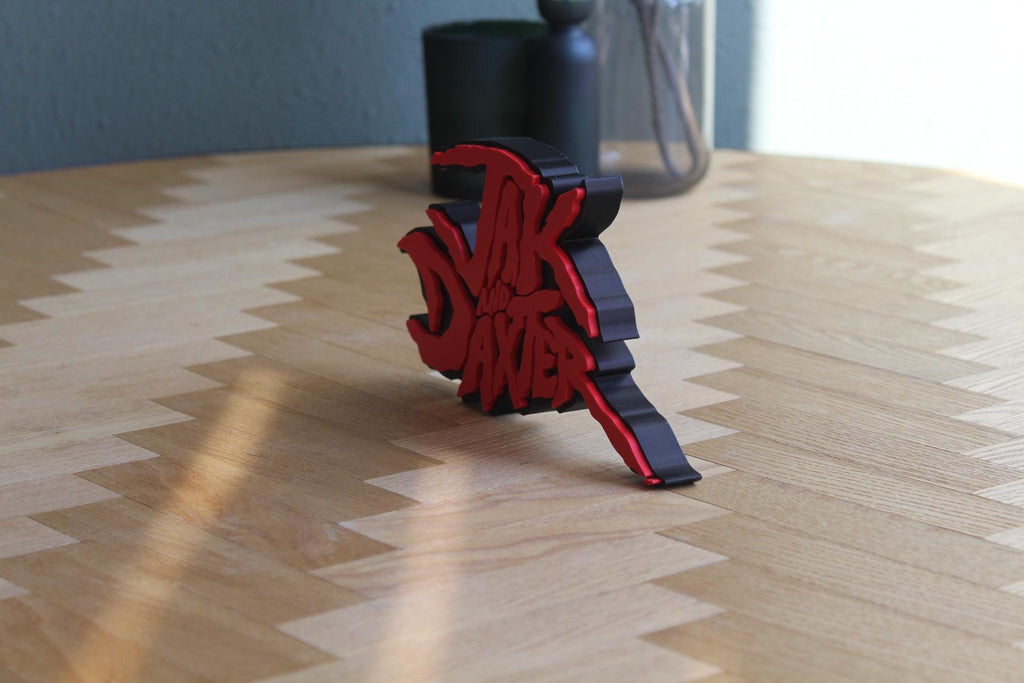 Jak and Daxter Logo | Jak | Daxter | Naughty Dog | Videospiel | Playstation | 3D Druck Figur