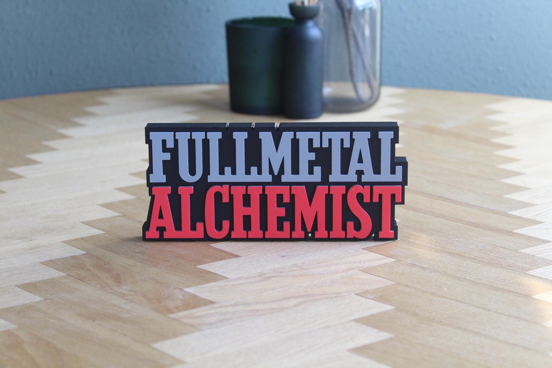 Fullmetal Alchemist Logo | Edward Elric | Anime | Manga | Wanddeko | 3D Druck Figur