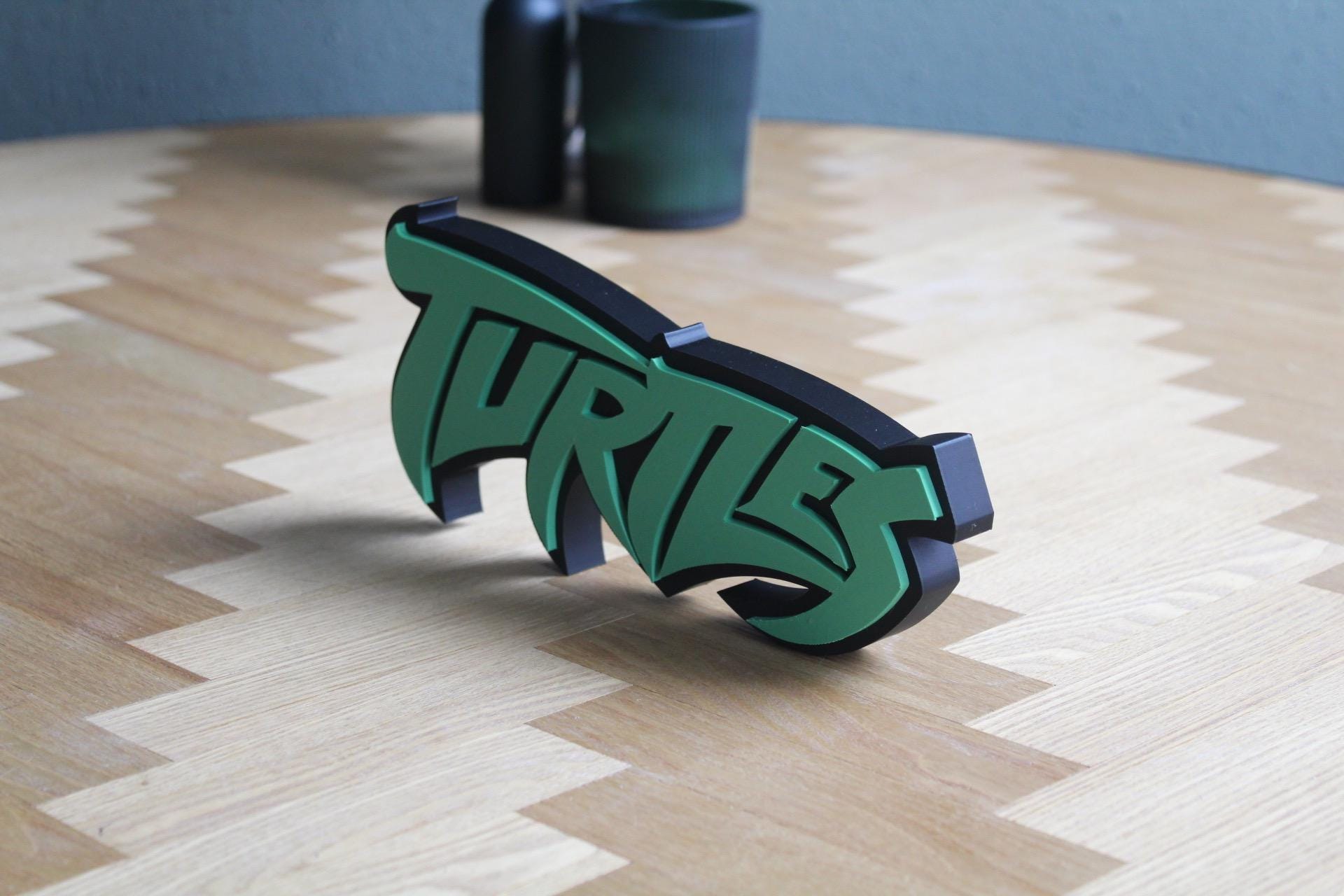 Ninja Turtles Logo | 3D Druck Deko | Actionhelden der 80er | Kultfilm und Serie