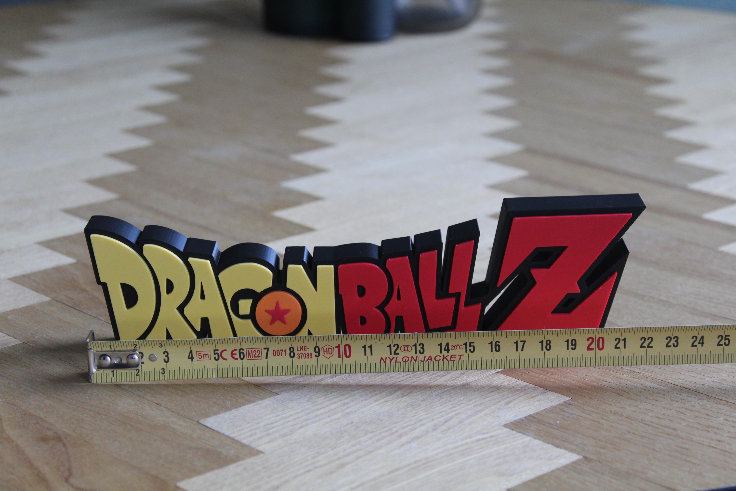 Dragon Ball Z Logo | Goku | Vegeta | Anime | Manga | 3D Druck  Logo