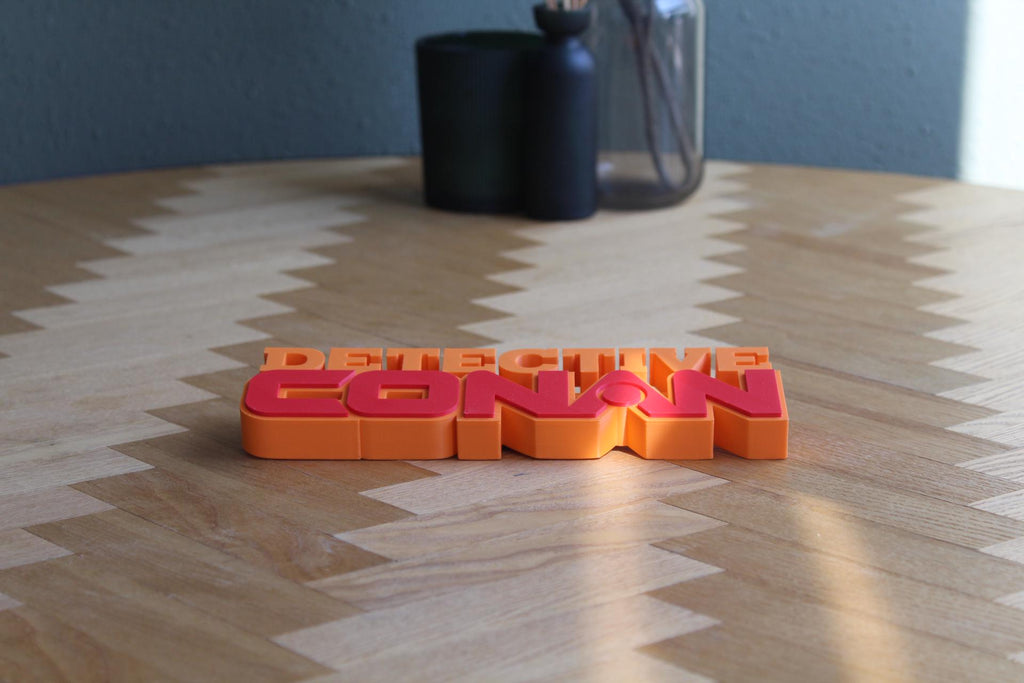 Detektiv Conan Logo | Conan Edogawa | Shinichi Kudo | Ran Mori | Anime | Manga | 3D Druck Figur