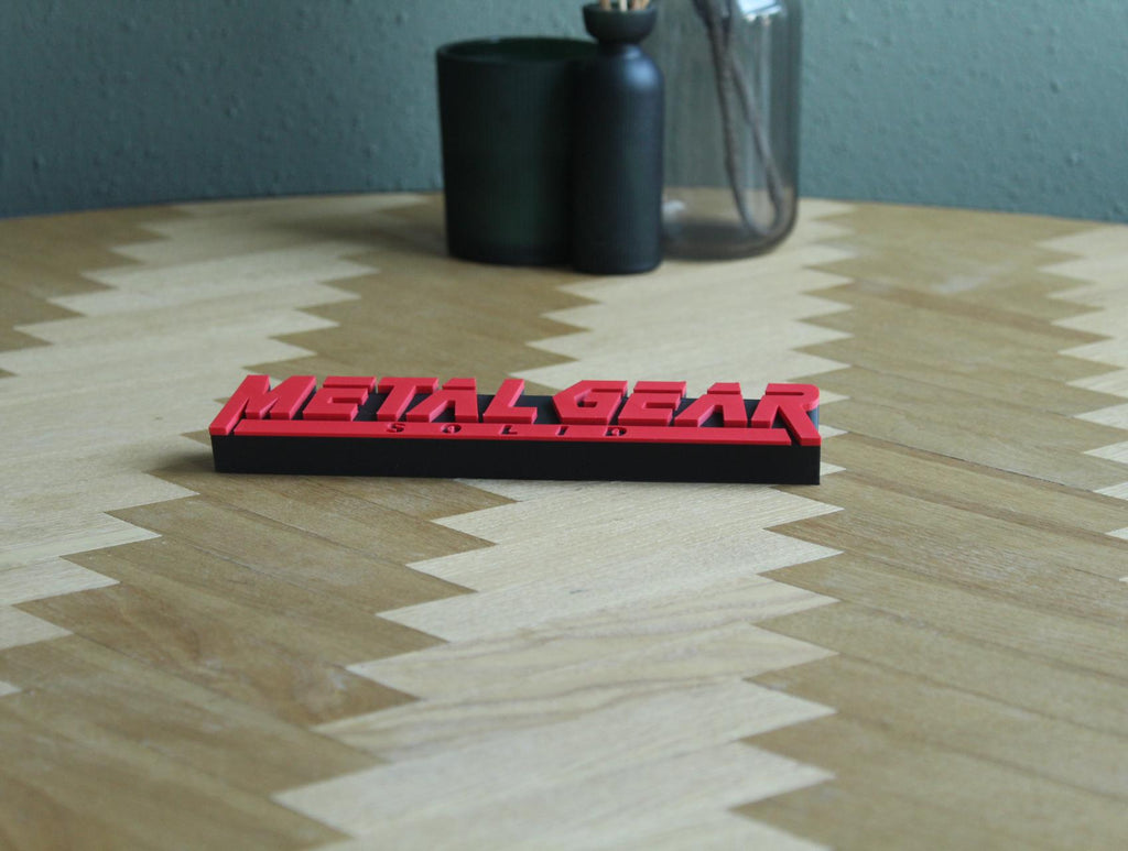 Metal Gear Solid Logo | Solid Snake | Big Boss | Psycho Mantis | Videospiel | 3D Druck Figur