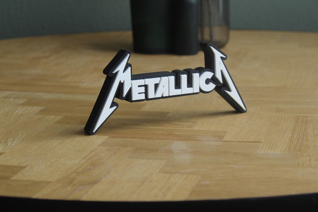 Metallica Logo | Heavy Metal | Rock Band | Musik | 3D Druck Logo