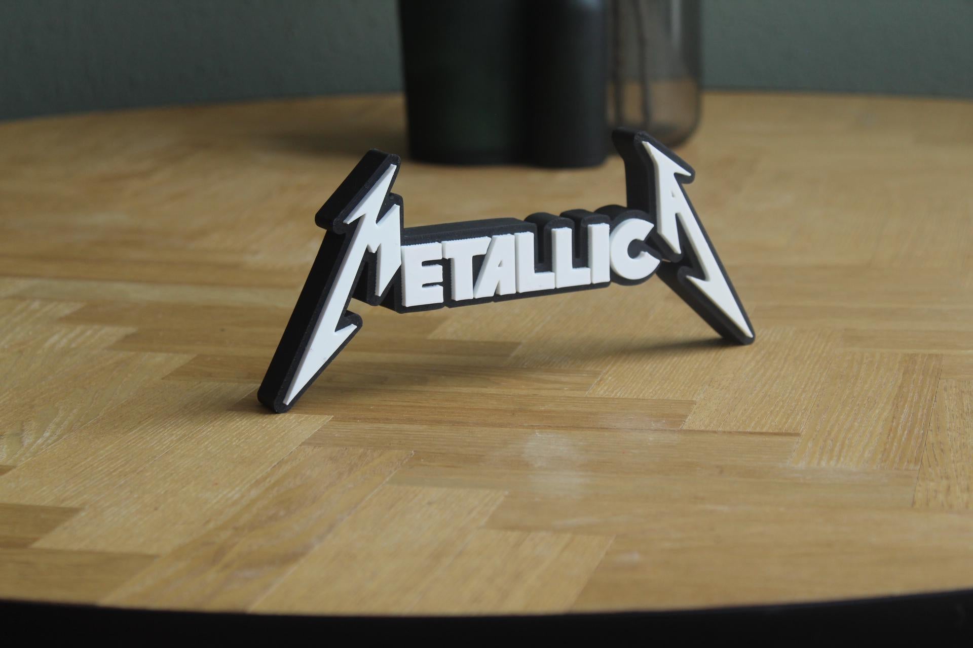 Metallica Logo | Heavy Metal | Rock Band | Musik | 3D Druck Logo