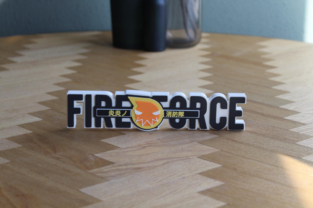 Fire Force Logo | Shinra Kusakabe | Anime Deko | Schild Wanddeko | 3D Druck Figur | Geschenkidee