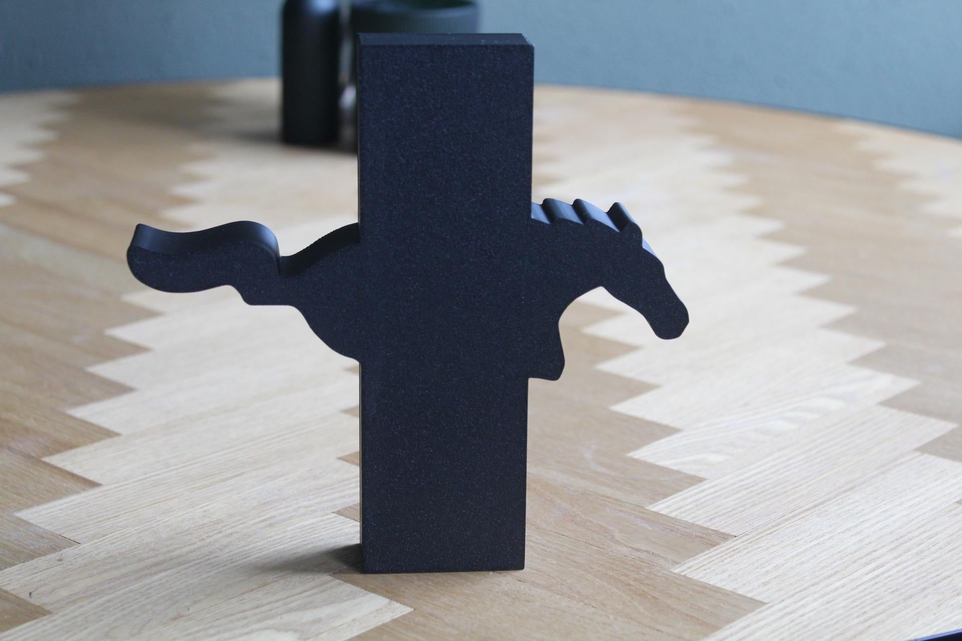 Ford Mustang 3D Druck Logo | Klassisches Muscle Car Symbol | Mustang Deko | Auto-Liebhaber Geschenk