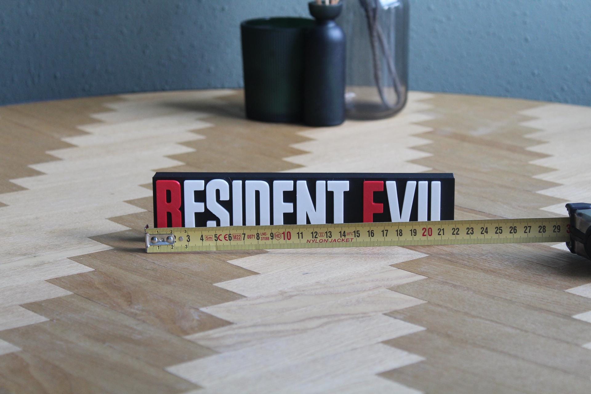 Resident Evil Logo | Chris Redfield | Jill Valentine | Leon Kennedy | Videospiel | 3D Druck Figur