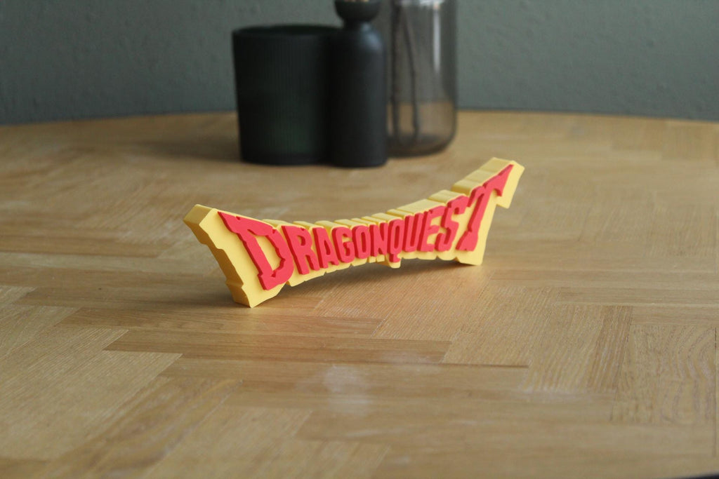 Dragon Quest Logo | Erdrick | Draque | Videospiel | JRPG | 3D Druck Logo