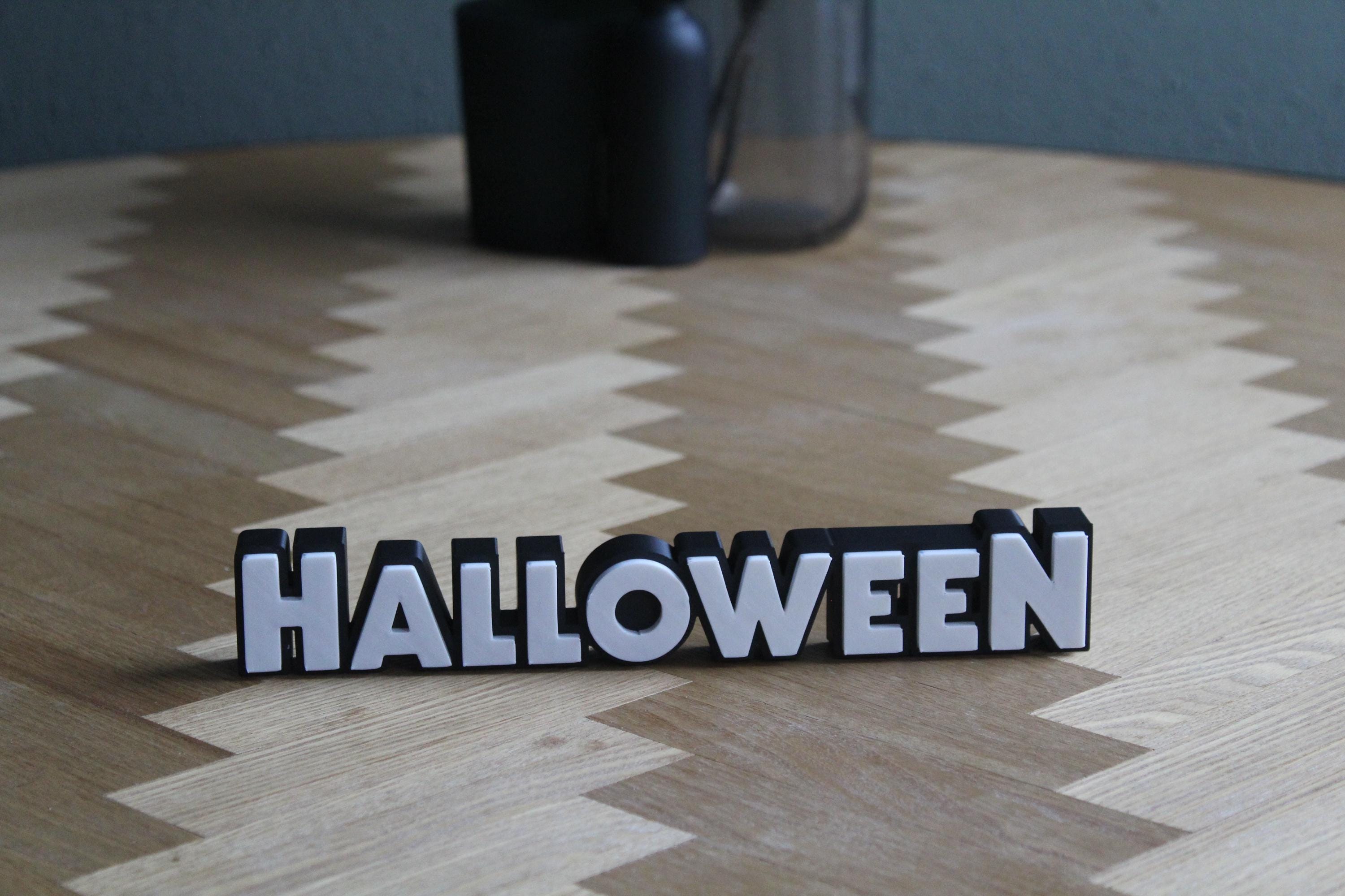 Halloween Logo | 3D-gedruckte Dekoration | Michael Myers | Horror-Fanartikel Figur