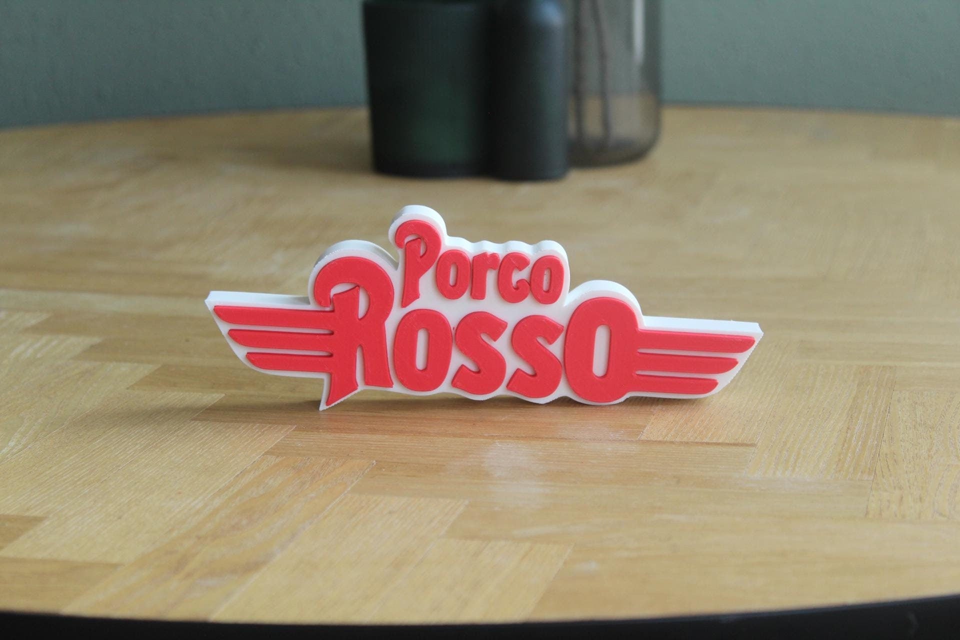 Porco Rosso Logo | Marco Pagot | Fioravante  | Studio Ghibli | Anime | 3D Druck Logo