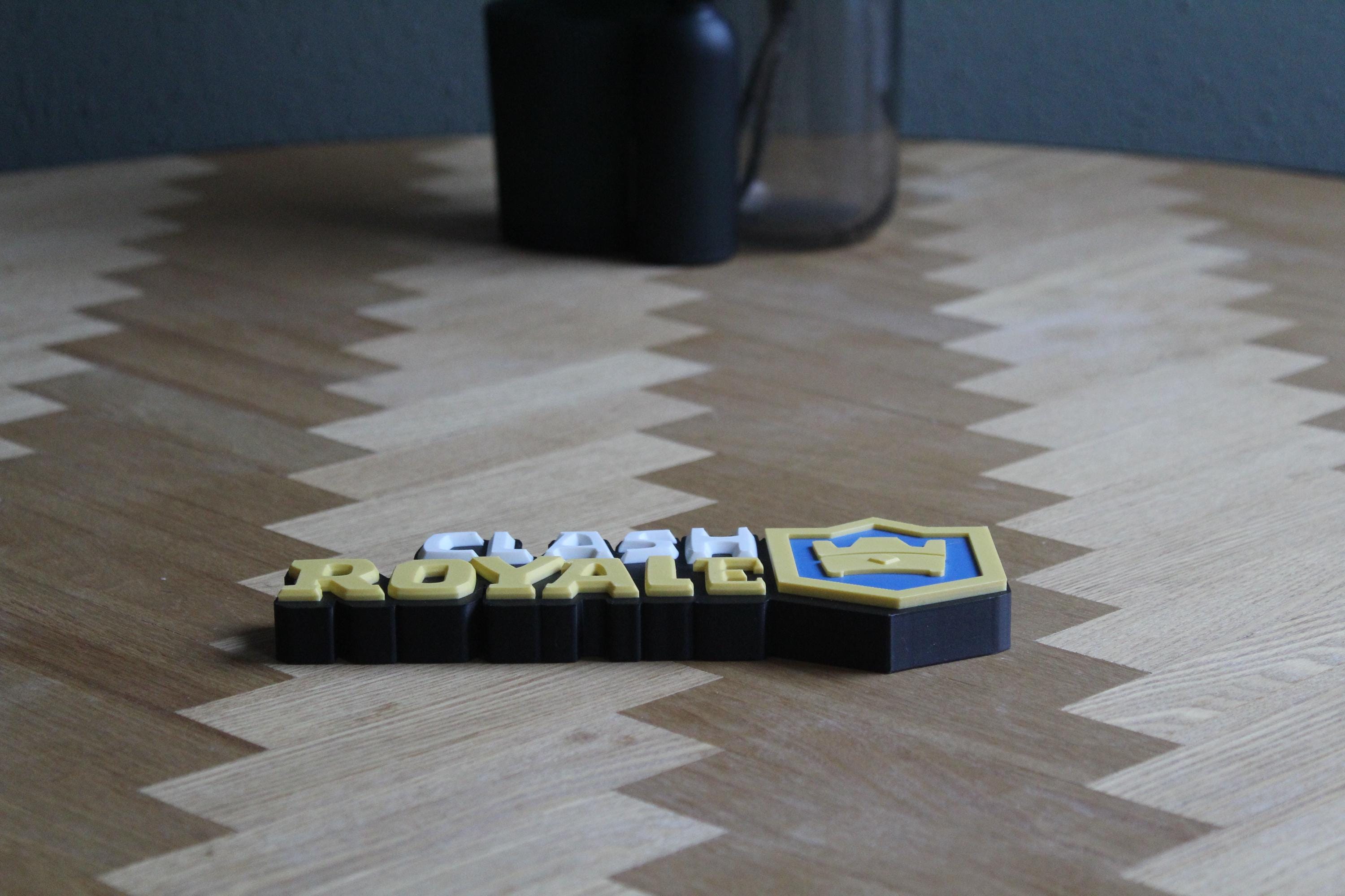 Clash Royale Logo | 3D-gedruckte Dekoration | Spiel Fanartikel Figur